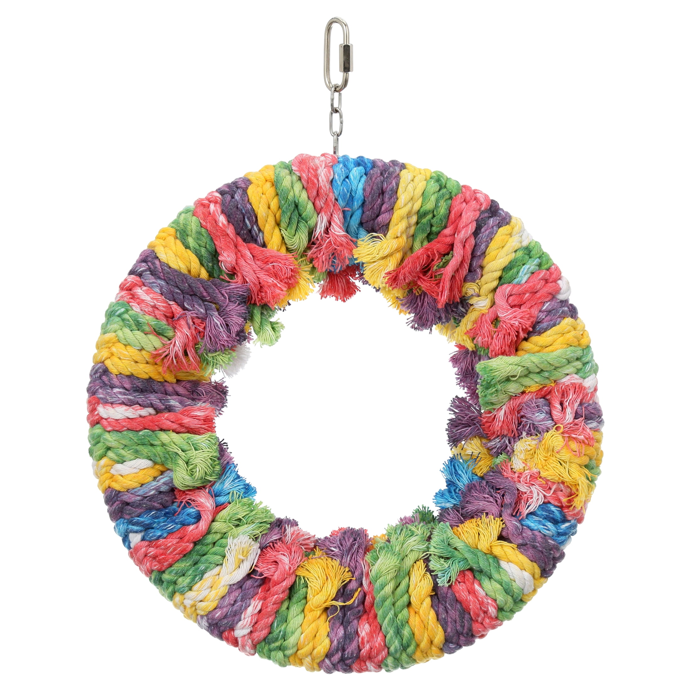 Featherland Paradise Large Cotton Snuggle Ring Bird Toy