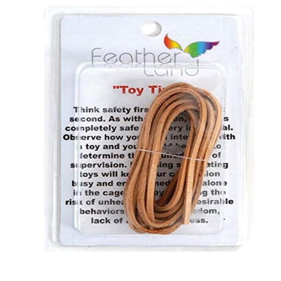 Featherland Paradise, Natural Leather Strip, Bird Toy, 120 Long, 02 Diameter