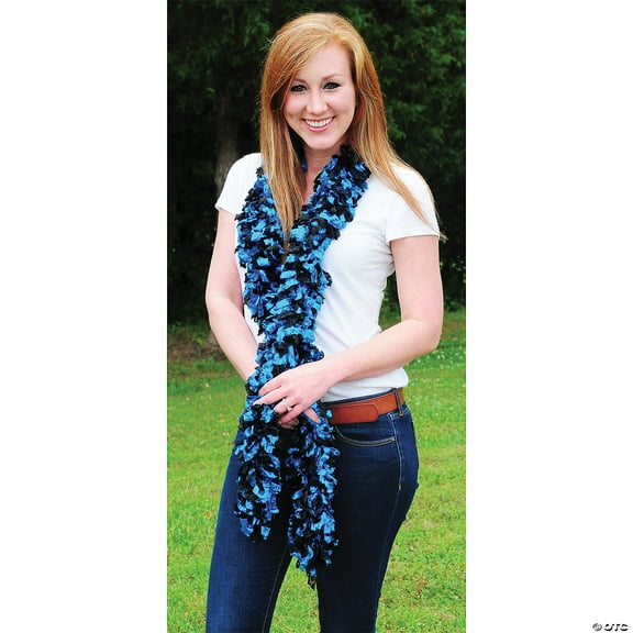 Featherless Original Faux Feather Boa (Made of Yarn), U.S. Patent # D814,740. Cut to Length. Made in America