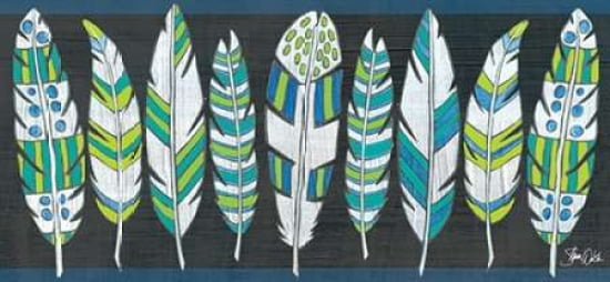 Feathers Canvas Art - Shanni Welsh (24 x 48)