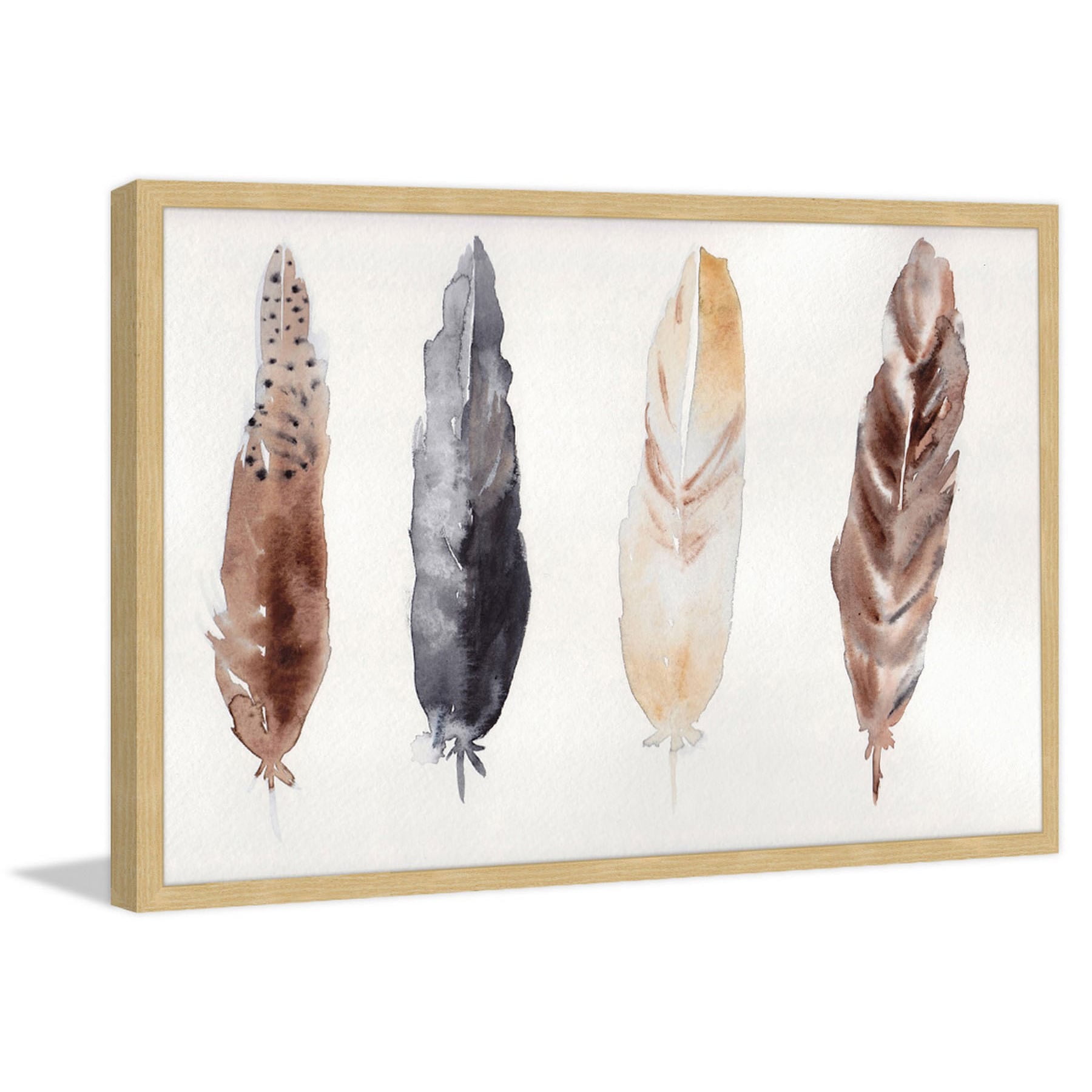 "Feathers" Framed Painting Print