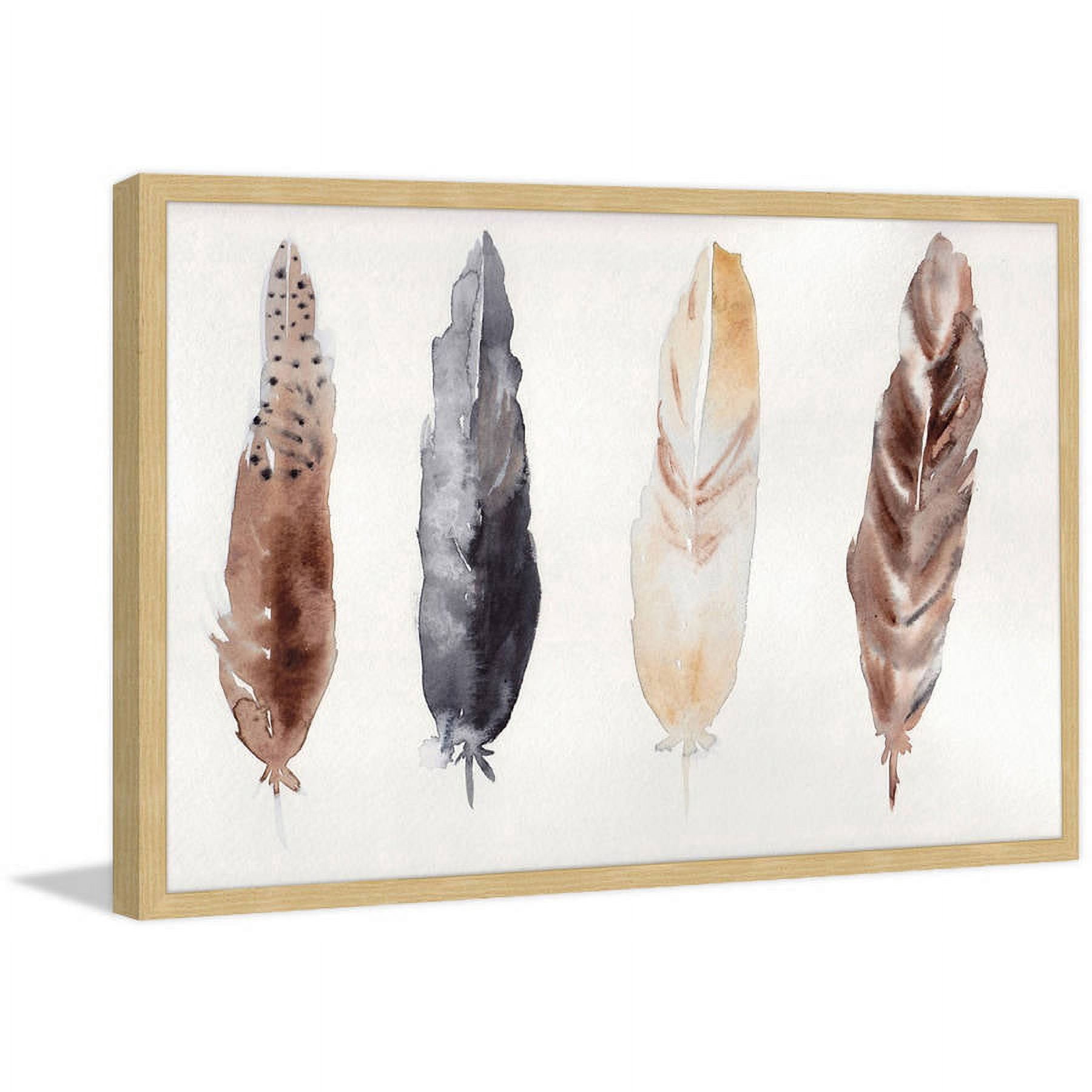 "Feathers" Framed Painting Print