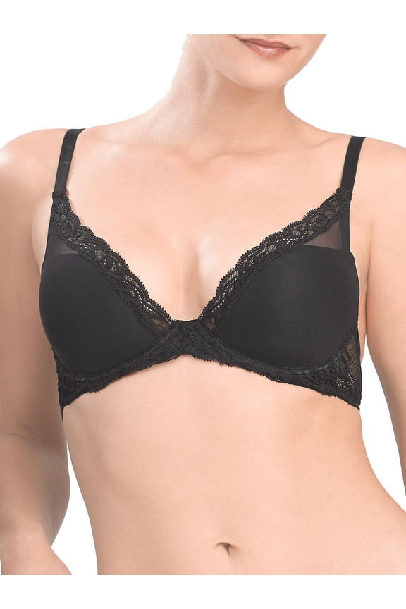 Feathers Lace Plunge Nursing T-Shirt Bra