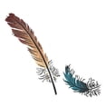 thumbnail image 1 of Feathers Wall Stencil - DEE294 by DeeSigns, 1 of 1
