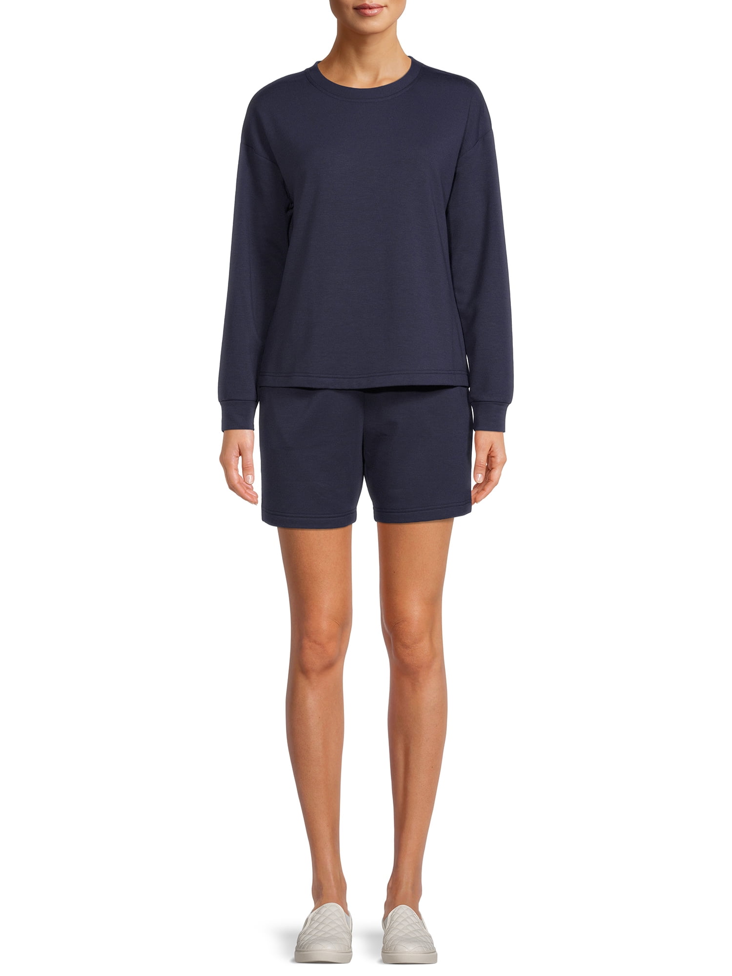 Feathers Women's Active Fleece Short Set, 2Piece