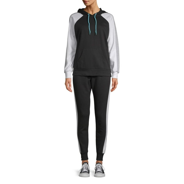 Feathers Women's Athleisure Fleece Hoodie and Jogger Set
