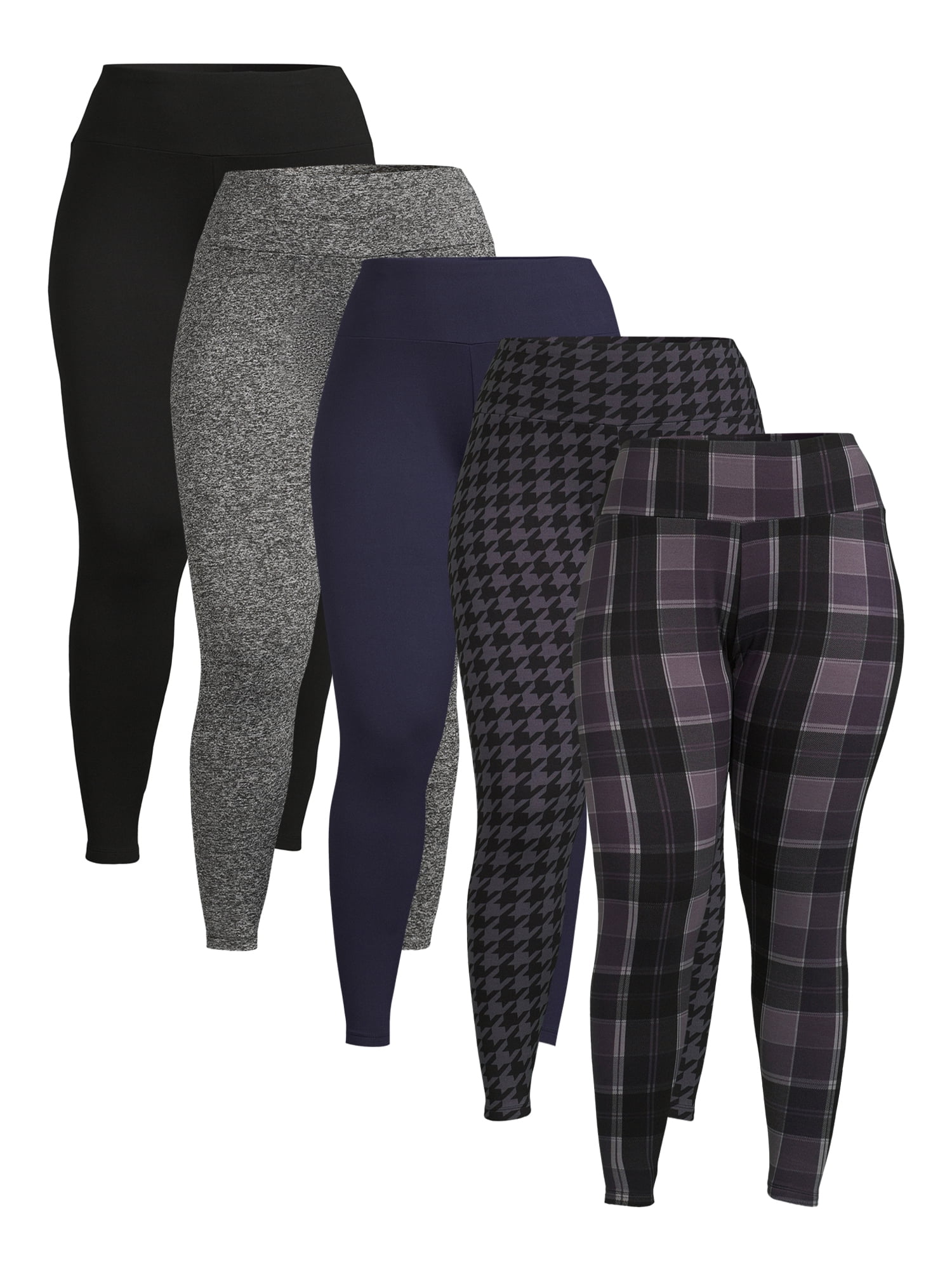 All-Over Print Plus Size Leggings Duck Feathers