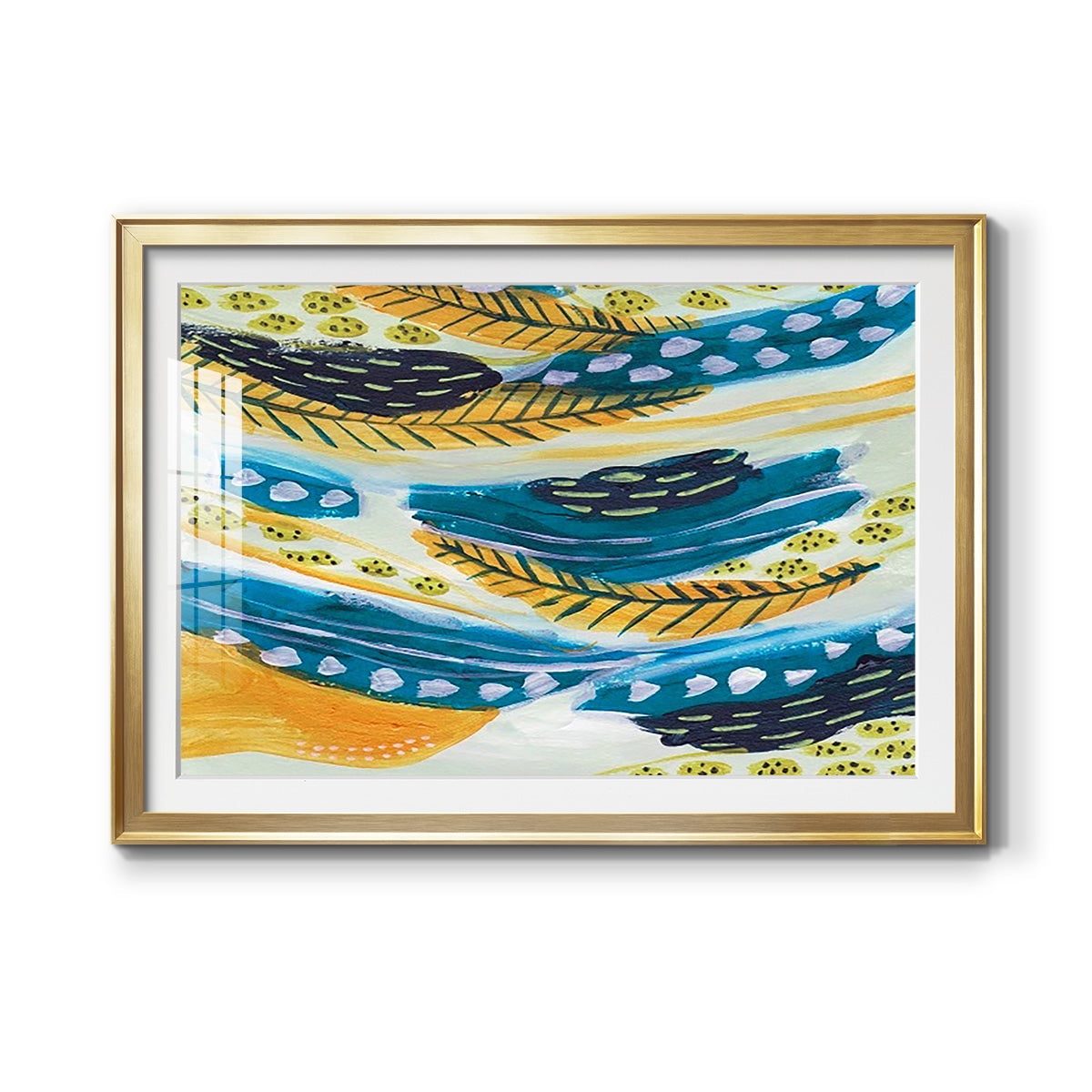 Feathery I Premium Framed Print - Ready to Hang
