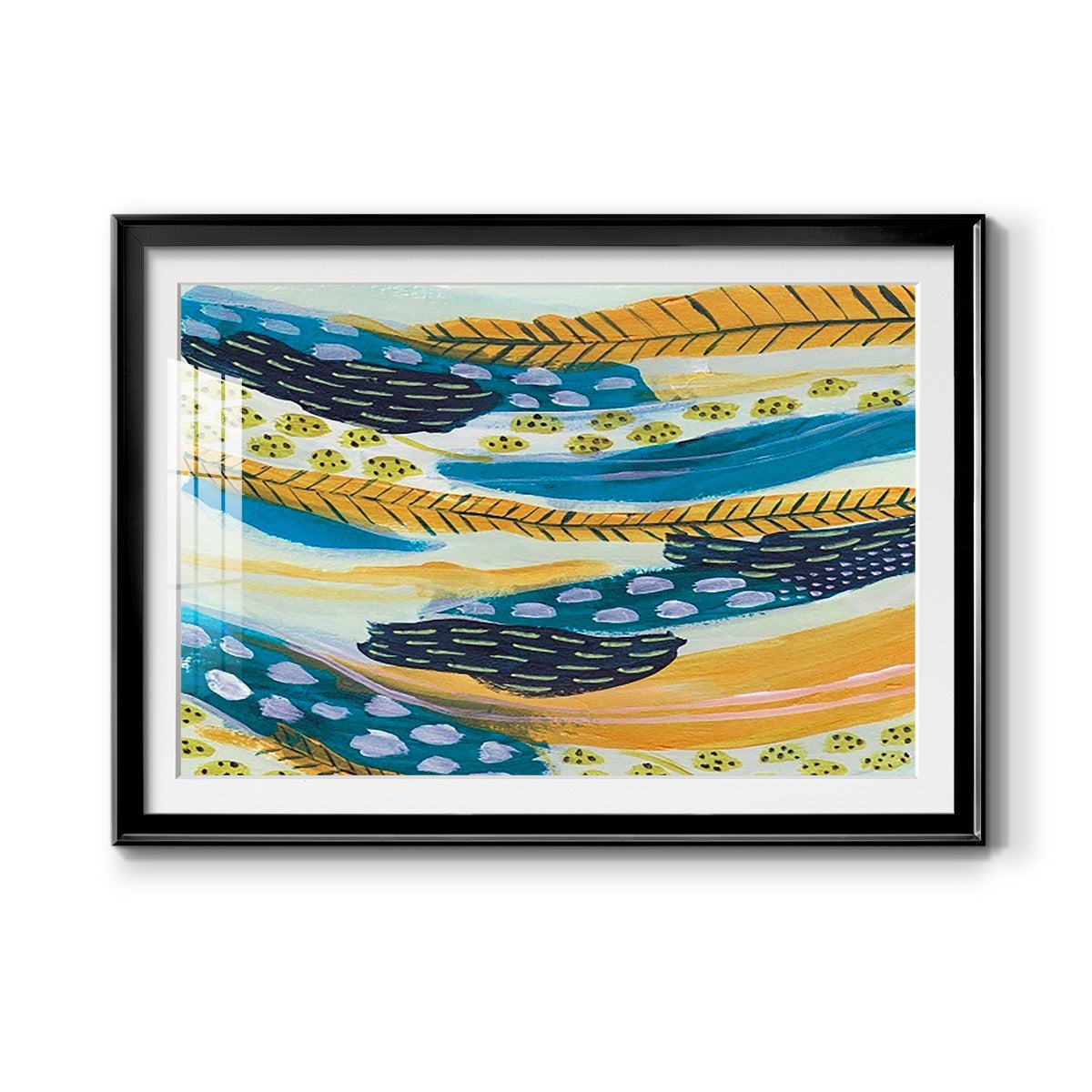 Feathery III Premium Framed Print - Ready to Hang