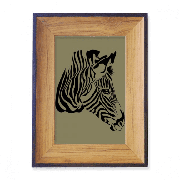 Feature Pinto Head Brown Animal Photo Frame Exhibition Display Art Desktop Painting