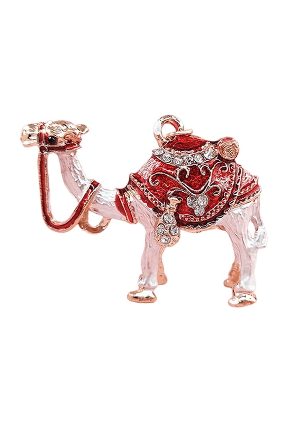 Featured Camel Keychain Ornament – Decorative Gift with Inlay Craftsmanship for Valentine’s Day, Bags, or Home Décor