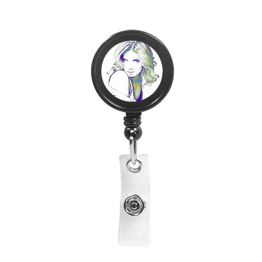 Features American Beauty Goodliness Retractable Keychain Badge Holder ID Badge