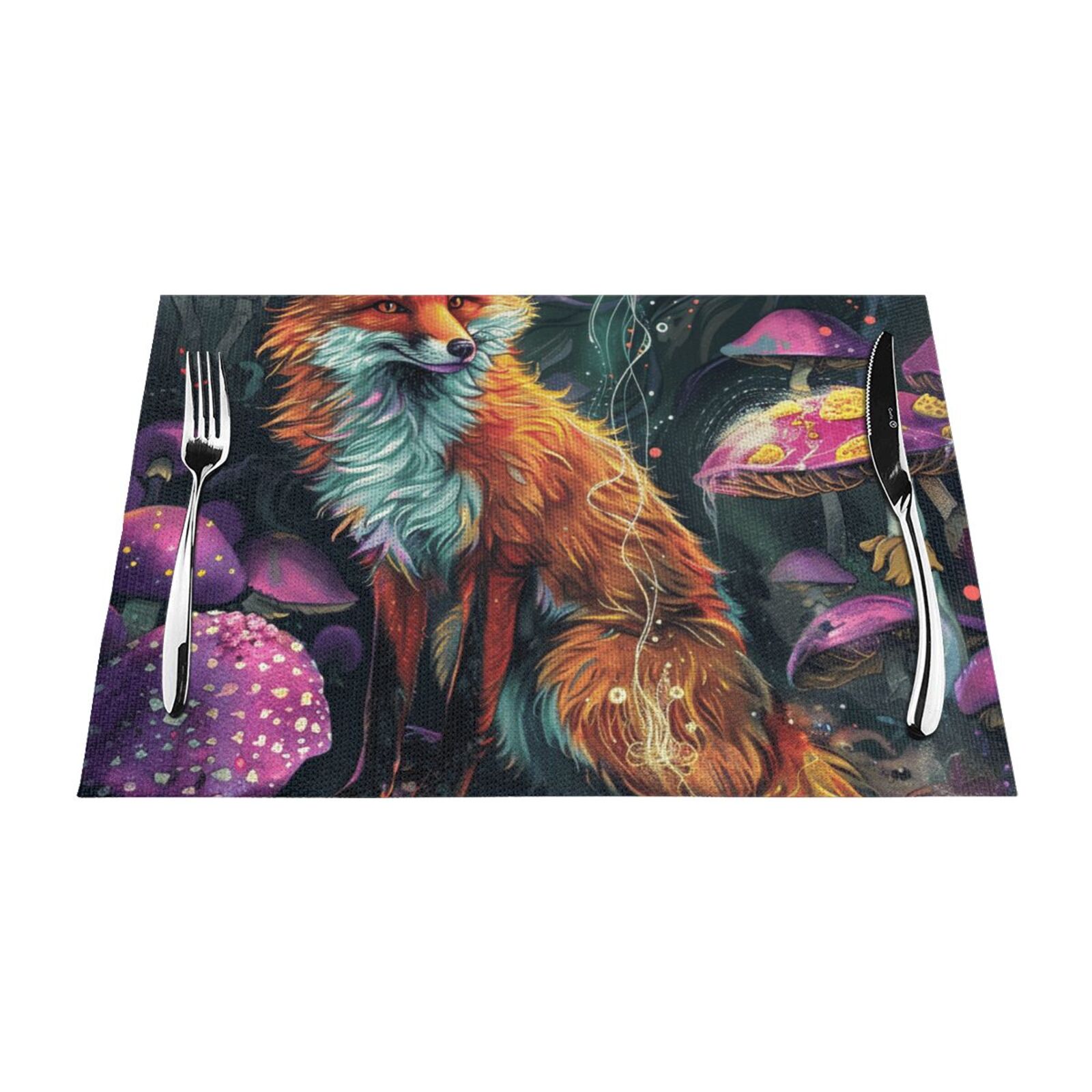 Features of animals Table mat can be wiped, dinner mat set, felt can be