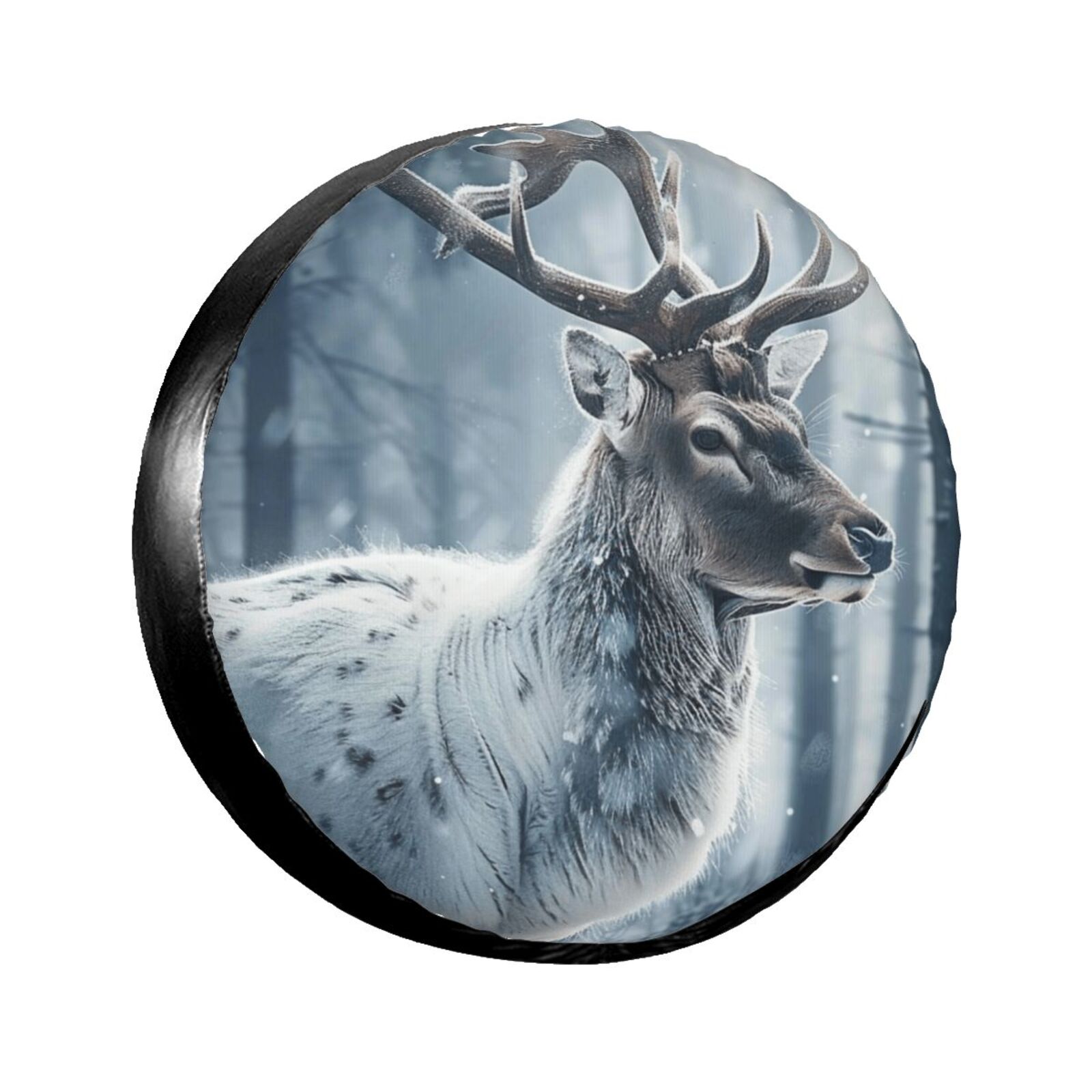 Features of deer closeup Spare tire cover, weather proof wheel