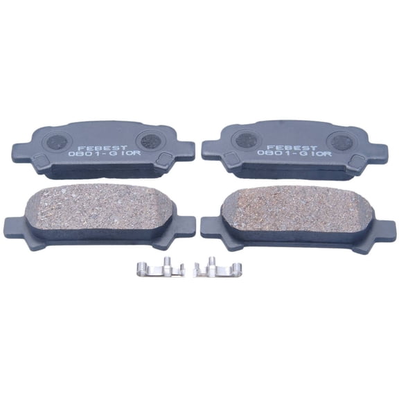 Febest PAD KIT, DISC BRAKE, REAR - KIT # 0801-G10R OEM 26696-FC002