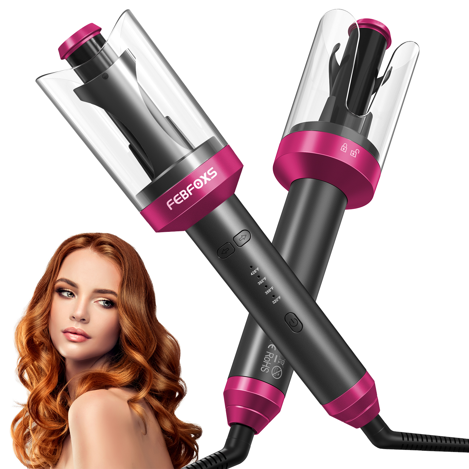 Conair Double Ceramic Curling Iron, 1.0inch, Rose Gold, CD701GN