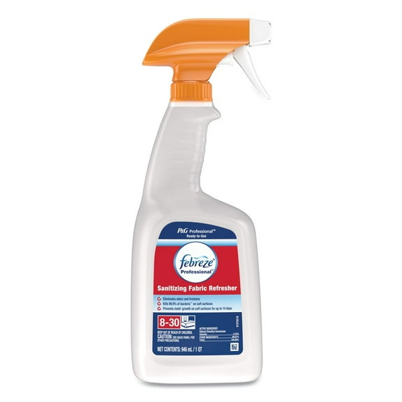 Febreze 07309 32 oz. Spray Bottle Professional Sanitizing Fabric Refresher - Light Scent
