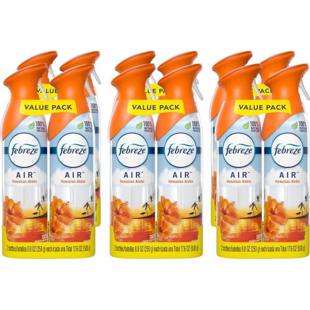 AIR, Hawaiian Aloha, 8.8 oz Aerosol Spray, 2/Pack, 6 Packs/Carton