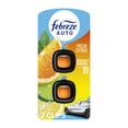 thumbnail image 1 of Febreze AUTO Air Freshener, Odor-Fighting Automotive Vent Clip, Fresh Citrus Scent, 2 Count, 1 of 8