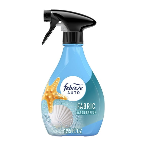 Febreze AUTO Car Fabric Spray, Odor Fighting Air Freshener, Ocean Breeze, 12.5 fl oz