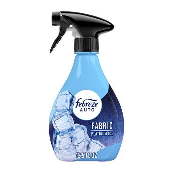 Febreze AUTO Car Fabric Spray, Odor Fighting Air Freshener, Platinum Ice, 12.5 fl oz