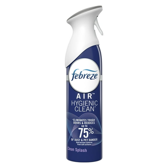 Febreze Air Effects Air Freshener Hygienic Clean, Clean Splash Scent, 8.80 oz Aerosol