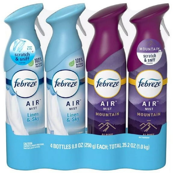 Febreze Air Effects Air Freshener, Linen & Sky + Mountain (4 ct., 8.8 oz.)