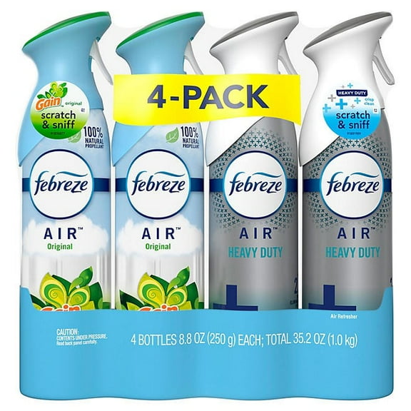 Febreze Air Effects Air Freshener Spray, Gain Original + Heavy Duty, 4 ct., 35.2 oz.