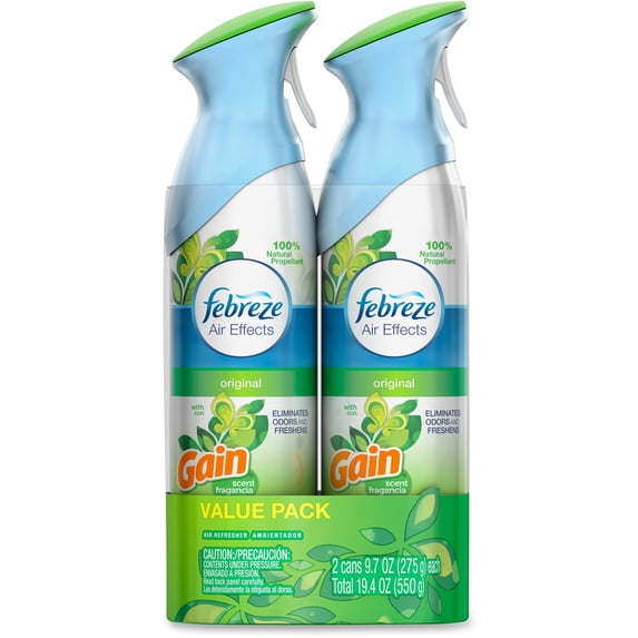Febreze Air Effects Air Refresher, Original with Gain, 9.7 Oz, 2 Count