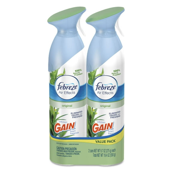 Febreze Air Effects Air Refresher, Original with Gain, 9.7 Oz, 2 Count
