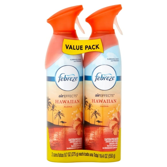 Febreze Air Effects Hawaiian Aloha Air Freshener Value Pack, 9.7 oz, 2 count
