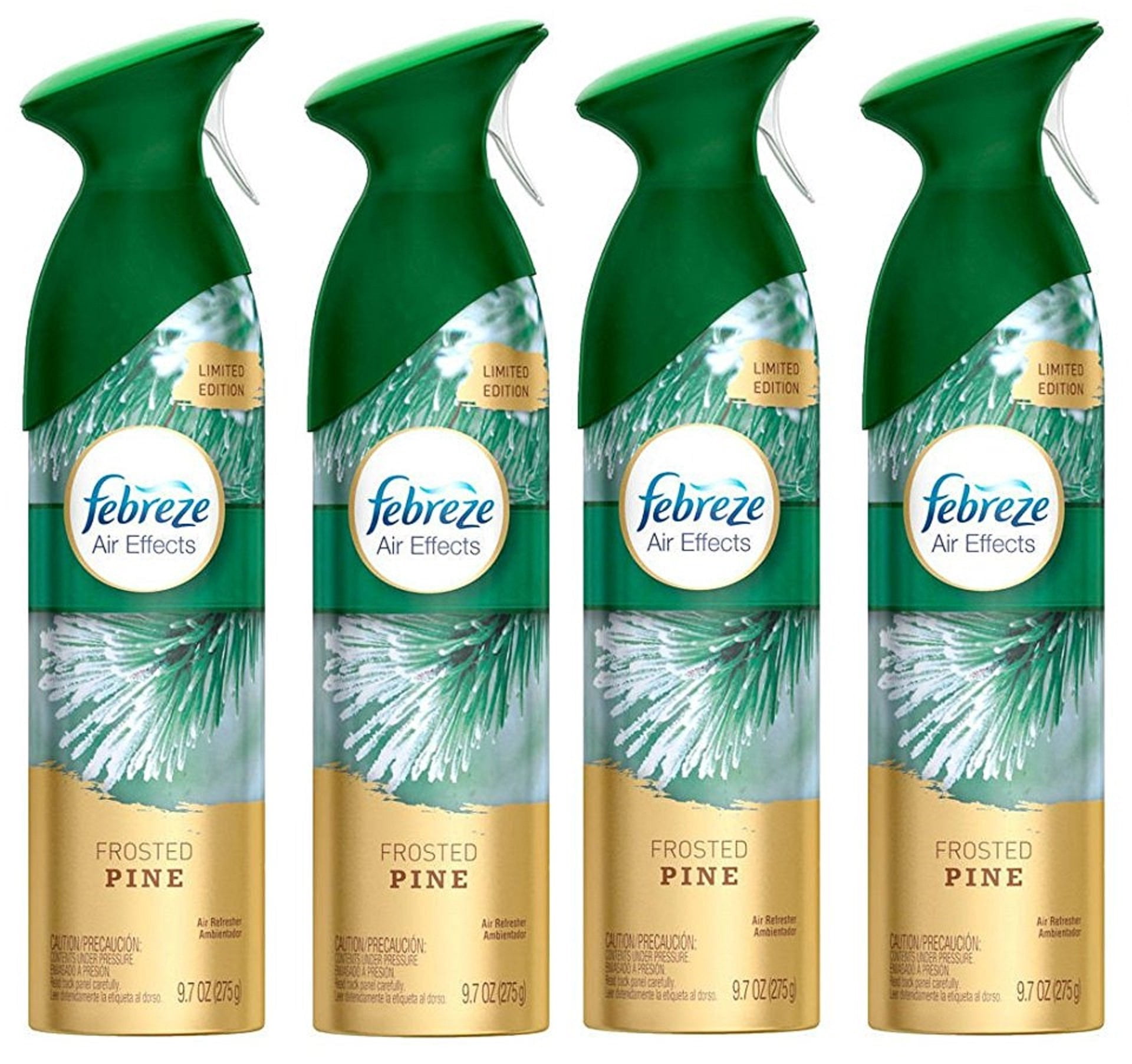 Febreze Air Effects Limited Edition Frosted Pine Net Wt. 9.7 Oz (275 G) Per Can Pack Of 4