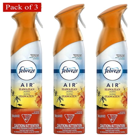 Febreze Air Freshener, Hawaiian Aloha, 8.8 Ounces - Pack of 3
