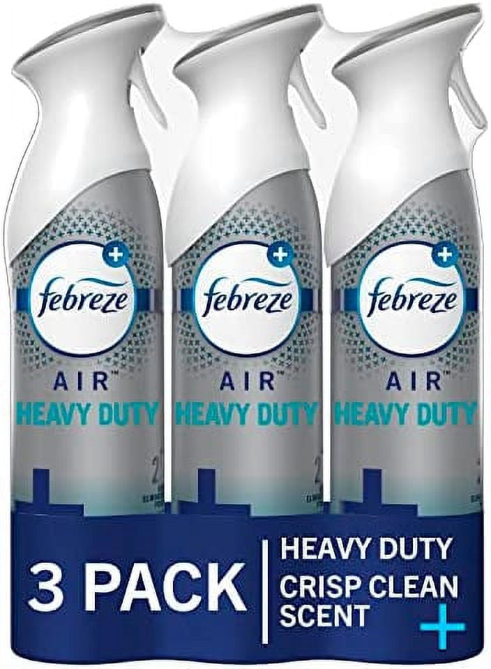 Febreze Air Freshener Spray, Crisp Clean Scent, Bathroom Deodorant, Air ...