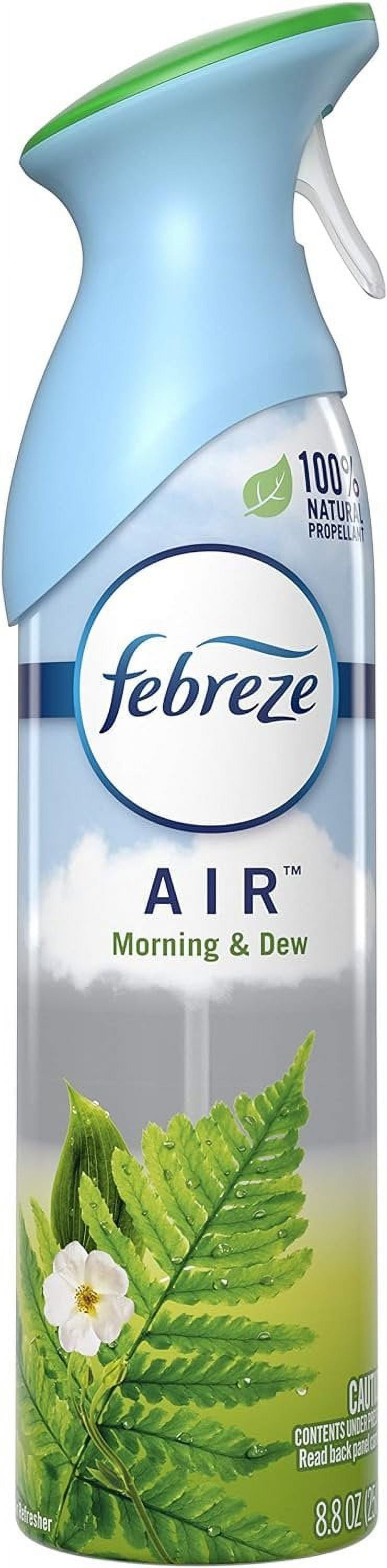 Febreze Air Freshener Spray, Odor Eliminator, Morning and Dew