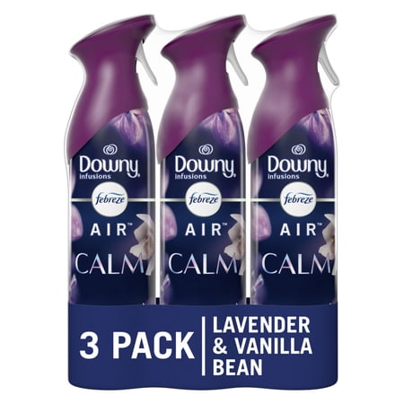 Febreze Air Freshener Spray, Odor-Fighting Room Spray, Downy Calm Scent, 8.8oz, 3 Count
