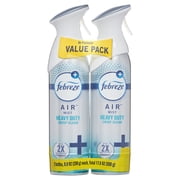 Febreze Air Freshener Spray, Odor-Fighting Room Spray, Heavy Duty Crisp Clean, 8.8oz, 2 Count