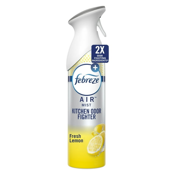 Febreze Air Freshener Spray, Odor-Fighting Room Spray, Lemon, Kitchen Odor Fighter, 8.8oz
