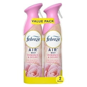 Febreze Air Freshener Spray, Odor-Fighting Room Spray, Romance & Desire, 8.8oz, 2 Count