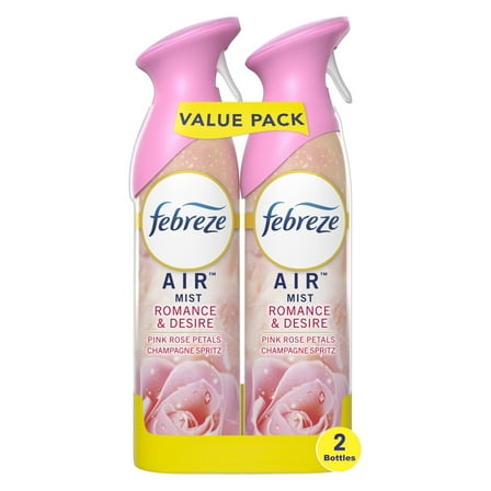 Febreze Air Freshener Spray, Odor-Fighting Room Spray, Romance & Desire, 8.8oz, 2 Count