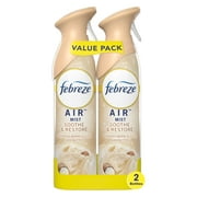 Febreze Air Freshener Spray, Odor-Fighting Room Spray, Soothe & Restore, 8.8oz, 2 Count