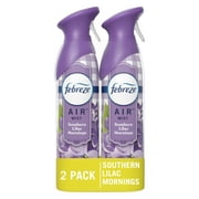Febreze Air Freshener Spray, Odor-Fighting Room Spray, Southern Lilac Mornings, 8.8oz, 2 Count