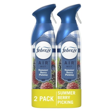 Febreze Air Freshener Spray, Odor-Fighting Room Spray, Summer Berry Picking, 8.8oz, 2 Count