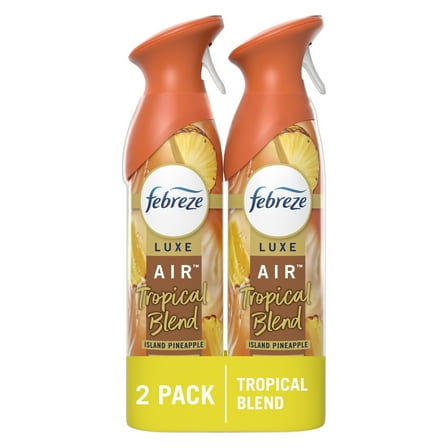 Febreze Odor-Fighting Room Spray, Tropical Blend Scent, 8.8 oz, 2 Count