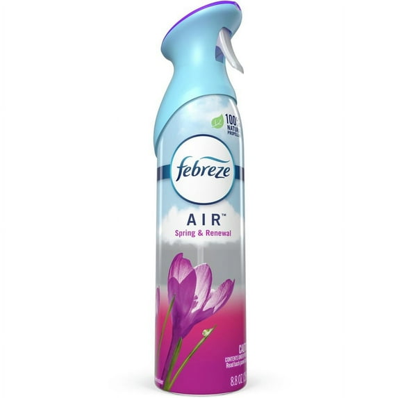 Febreze Air Freshener Spray - Spray - 8.8 fl oz (0.3 quart) - Spring & Renewal - 6 / Carton - Odor Neutralizer, VOC-free | Bundle of 2 Cartons