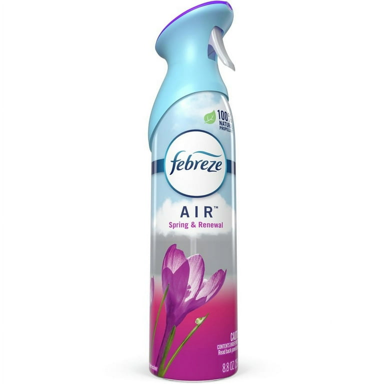 Febreze Odor-Fighting Air Freshener - Spray - 8.8 fl oz (0.3 quart) - Spring & Renewal - 6 / Carton - Odor Neutralizer, VOC-free Febreze Odor-Fighting Air Freshener - Spray - 8.8 fl oz (0.3 quart) - Spring & Renewal - 6 / Carton - Odor Neutralizer, VOC-free