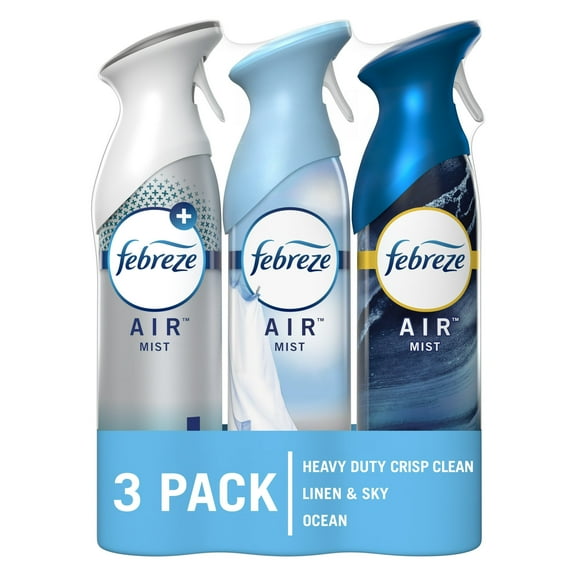 Febreze Air Mist Air Freshener Mixed, HD CC, L&S, Ocean, 8.8 oz