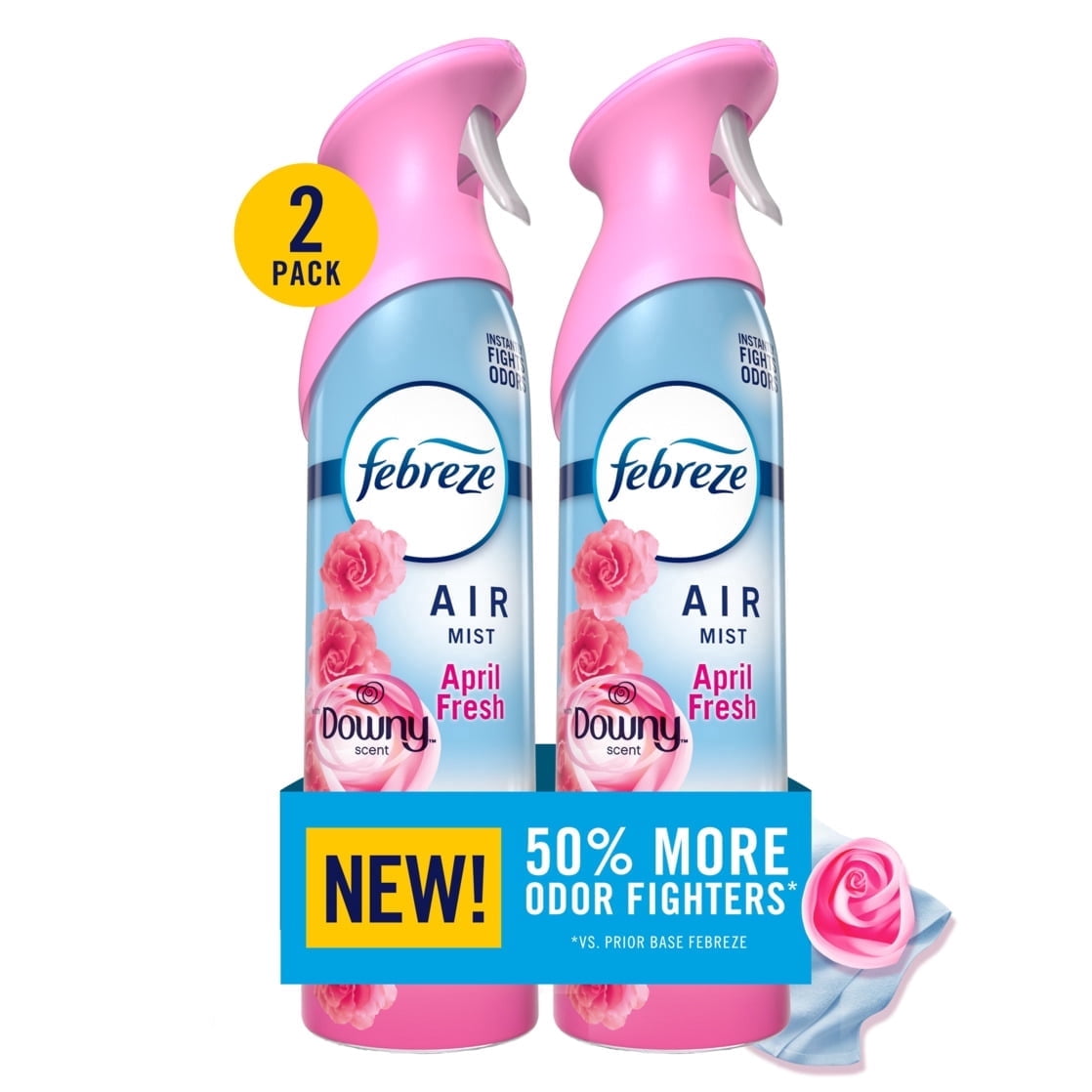 Febreze Air Mist Air Freshener Spray, Downy April Fresh, 8.1oz, 2 Count ...