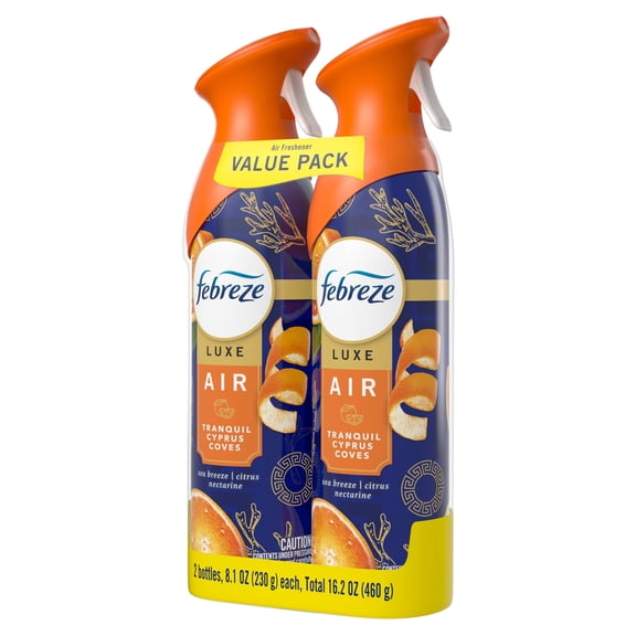 Febreze Air Mist Air Freshener Spray Tranquil Cyprus Coves, 8.1oz 2 Count
