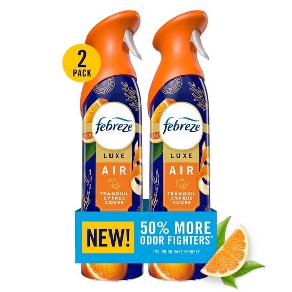 Febreze Air Mist Air Freshener Spray Tranquil Cyprus Coves, 8.1oz 2ct